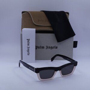 Palm Angels PERI108 MELROSE 3B07 Cat Eye Sunglasses - Black/Grey